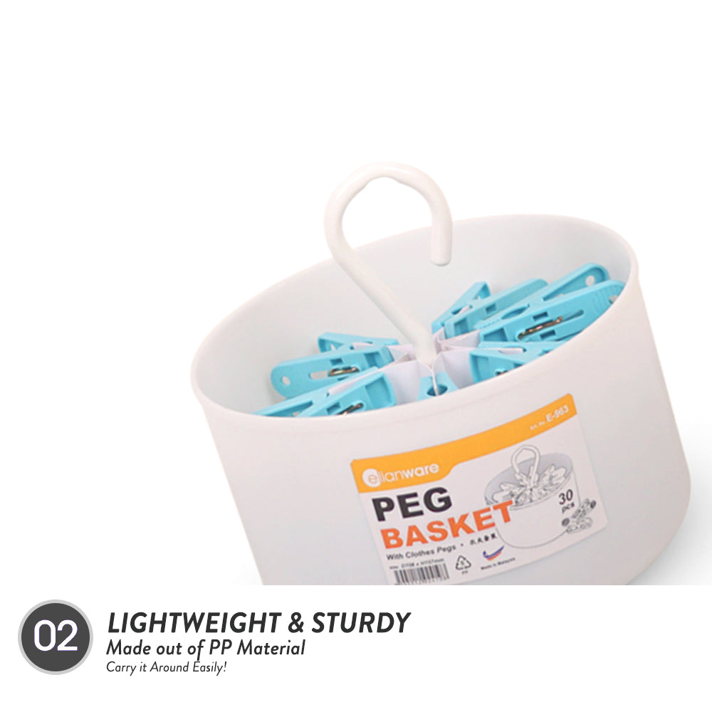Peg Basket with Pegs