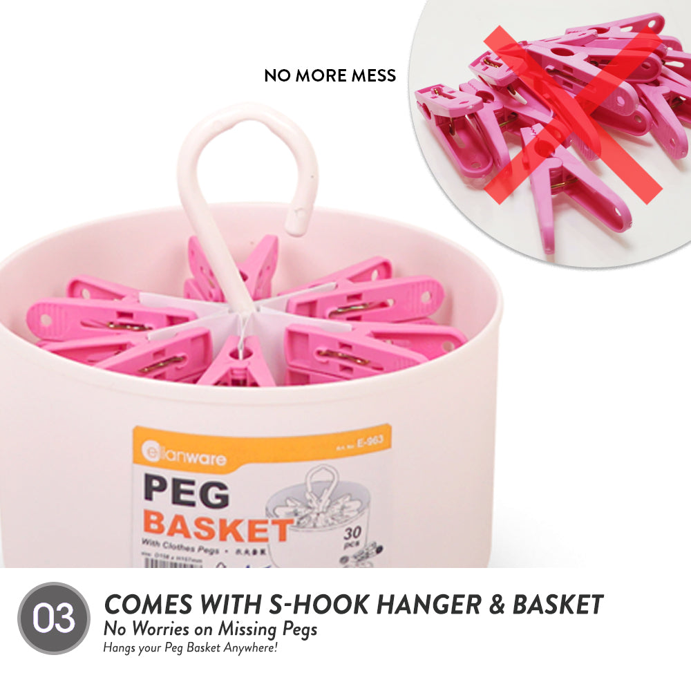 Peg Basket with Pegs