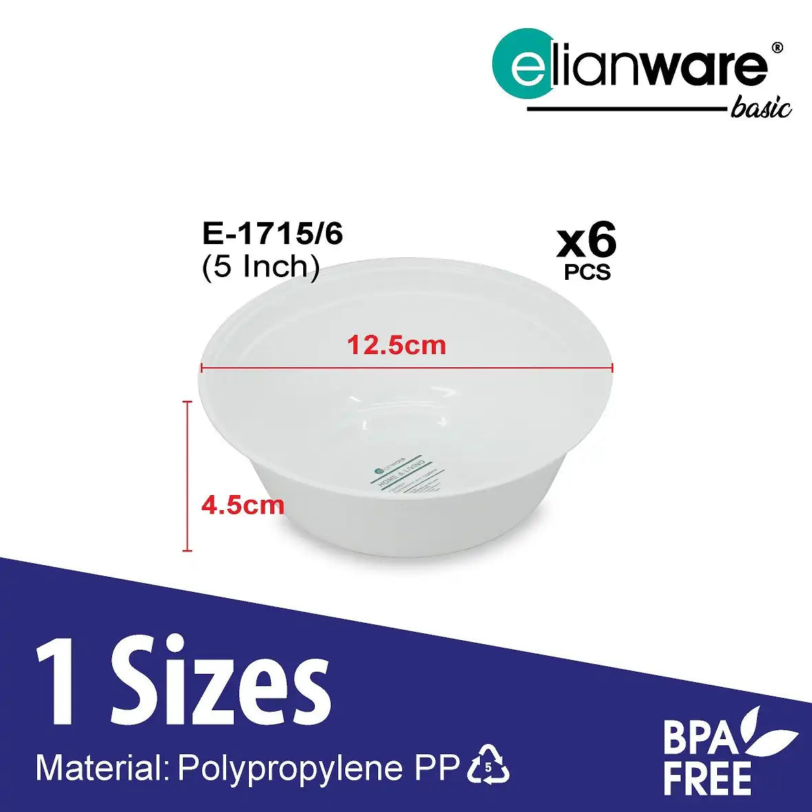 Party Bowl - 5 Inch - 6 pack