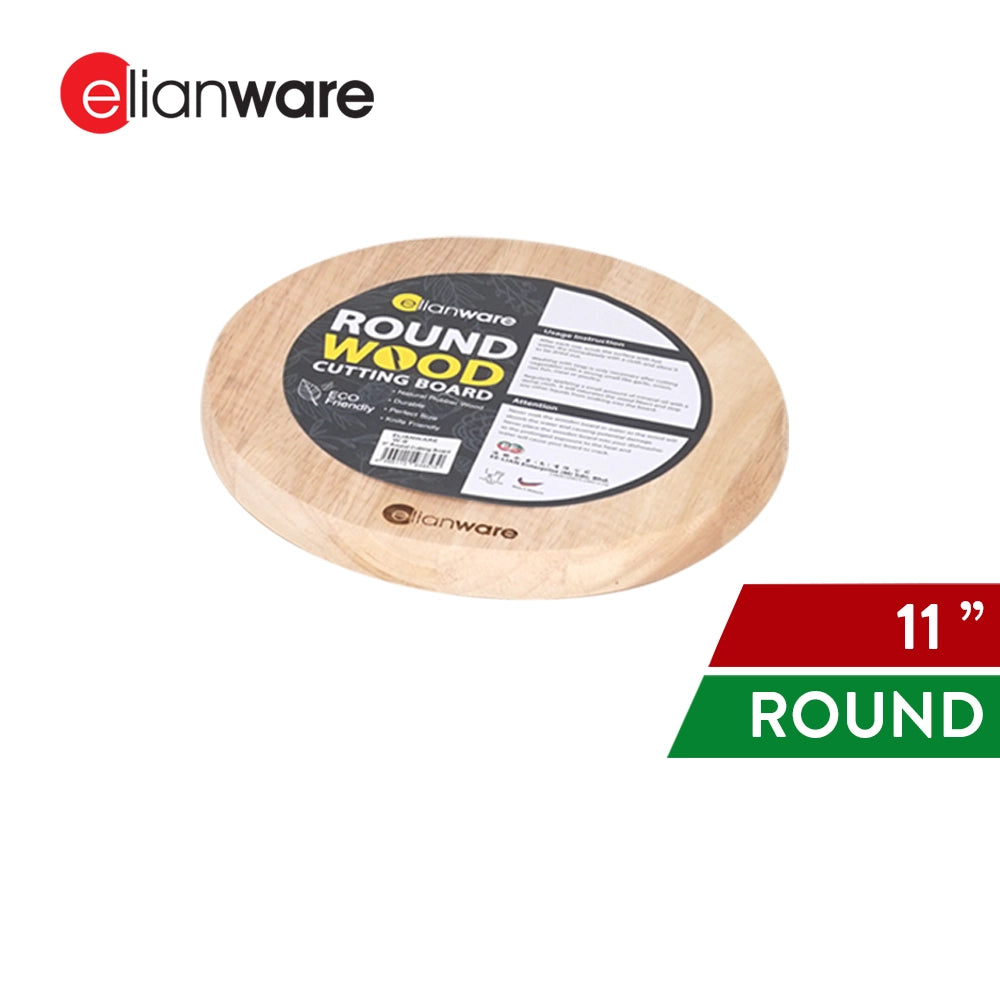 Round Rubberwood Wooden Cutting Board