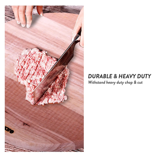 Round Rubberwood Wooden Cutting Board