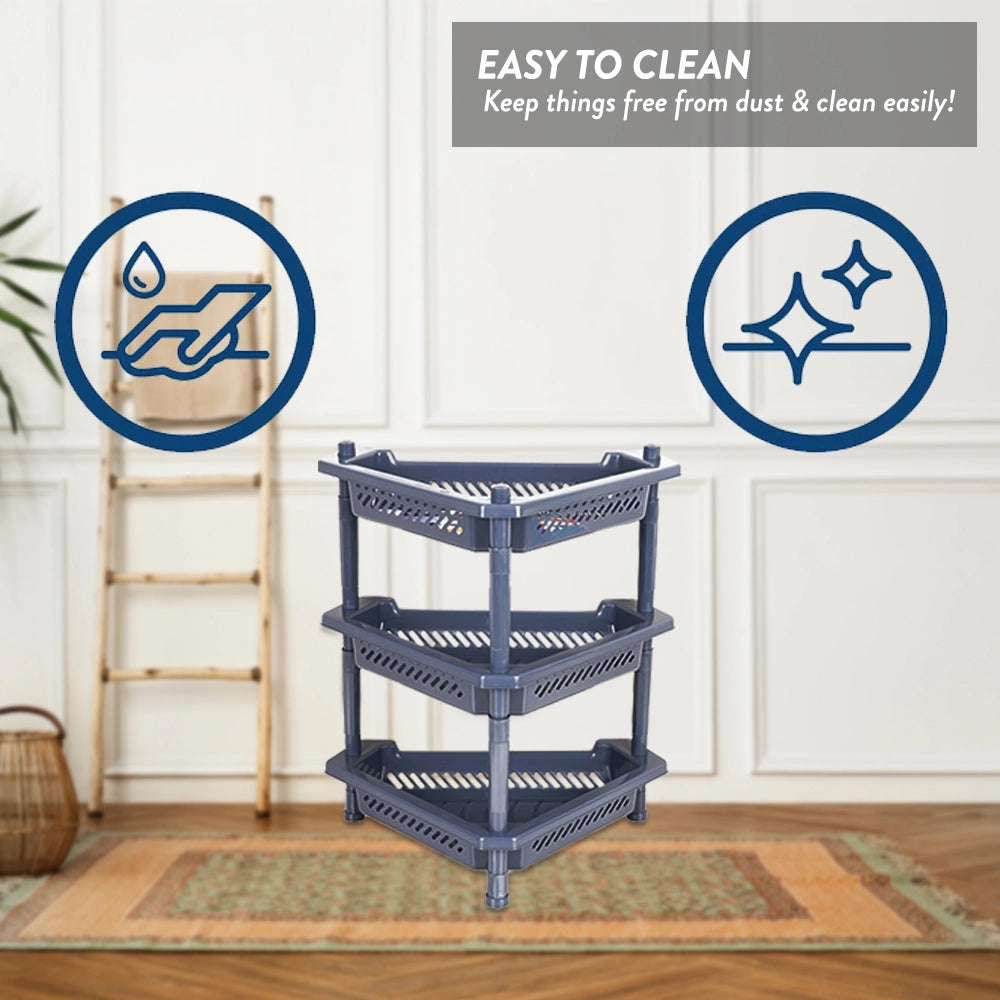 3 Tier Multipurpose Corner Storage Rack