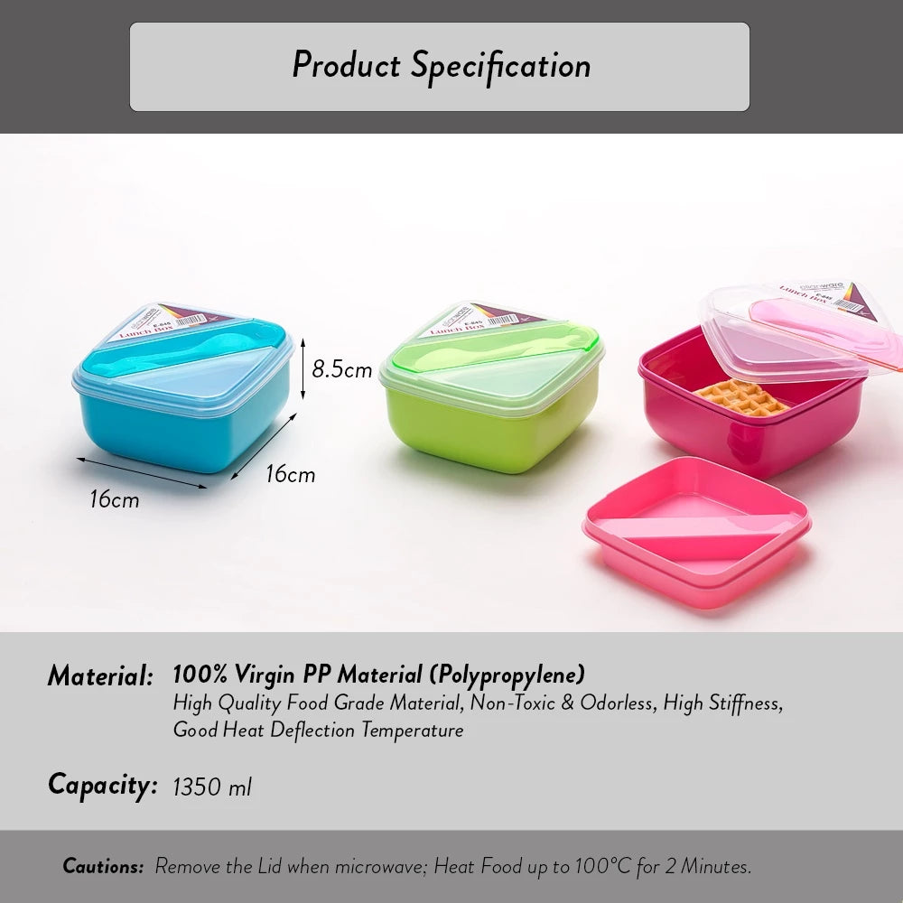 Elianware 3 Compartments Lunch Box