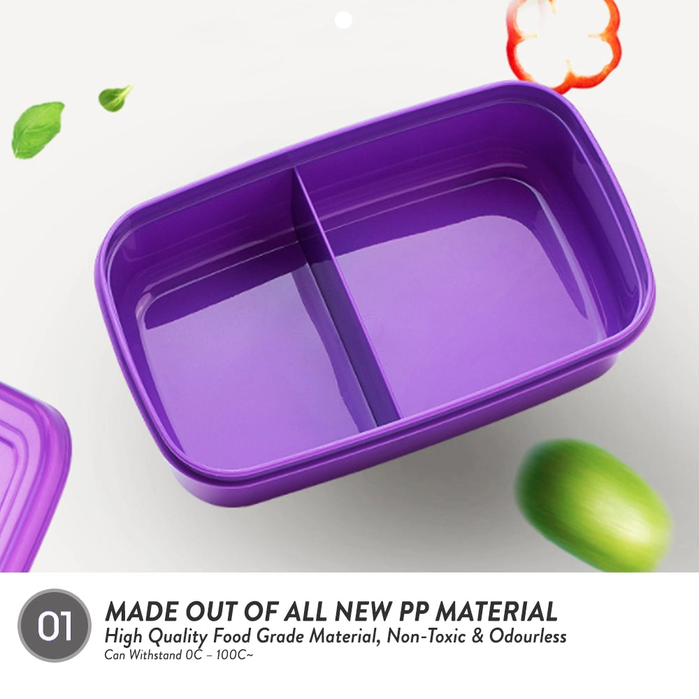 Lunch Box with Spoon & Fork 1000ML