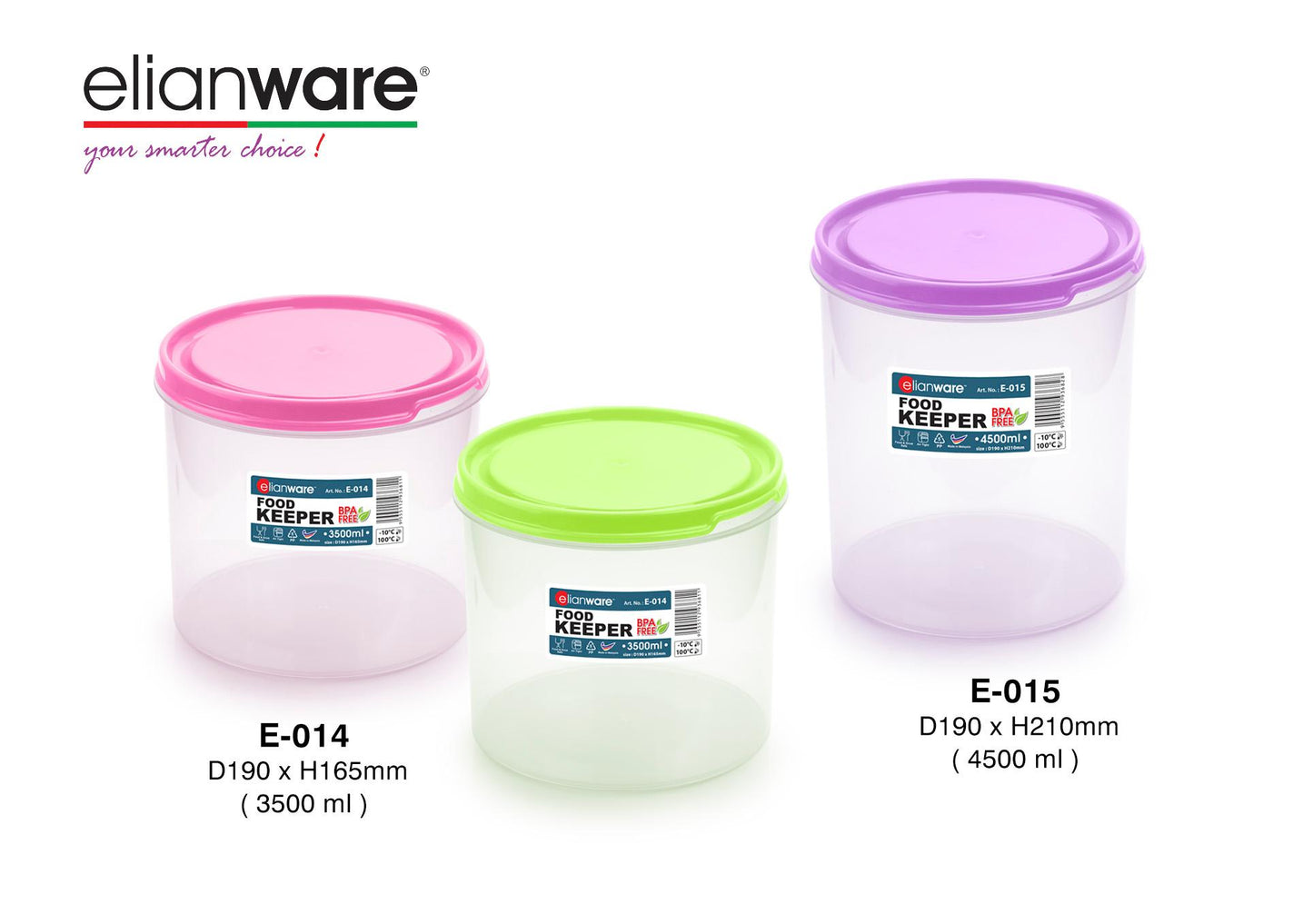 Round Food Container (3500ml)