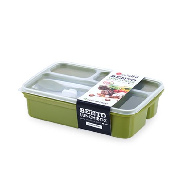 Bento Lunch Box With Fork & Spoon 1.37L
