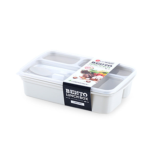 Bento Lunch Box With Fork & Spoon 1.37L