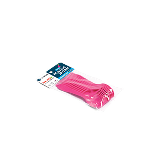 Reusable Plastic Spoon - 12 pack