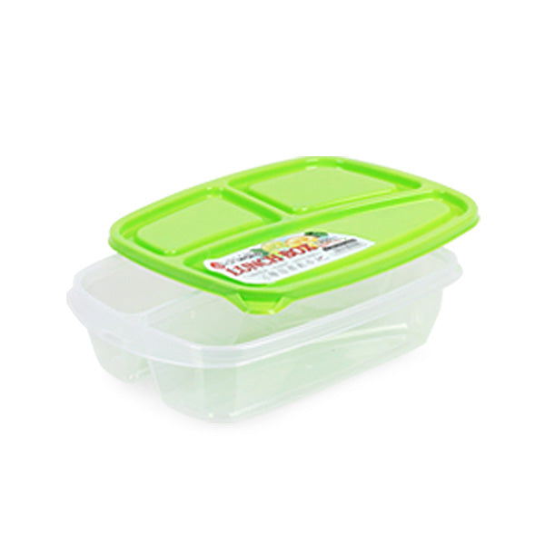 3 Compartment Divided Lunch Box