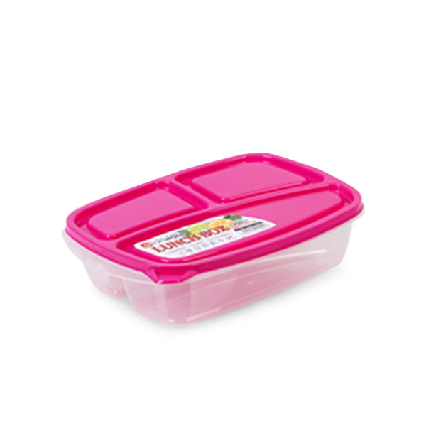 3 Compartment Divided Lunch Box