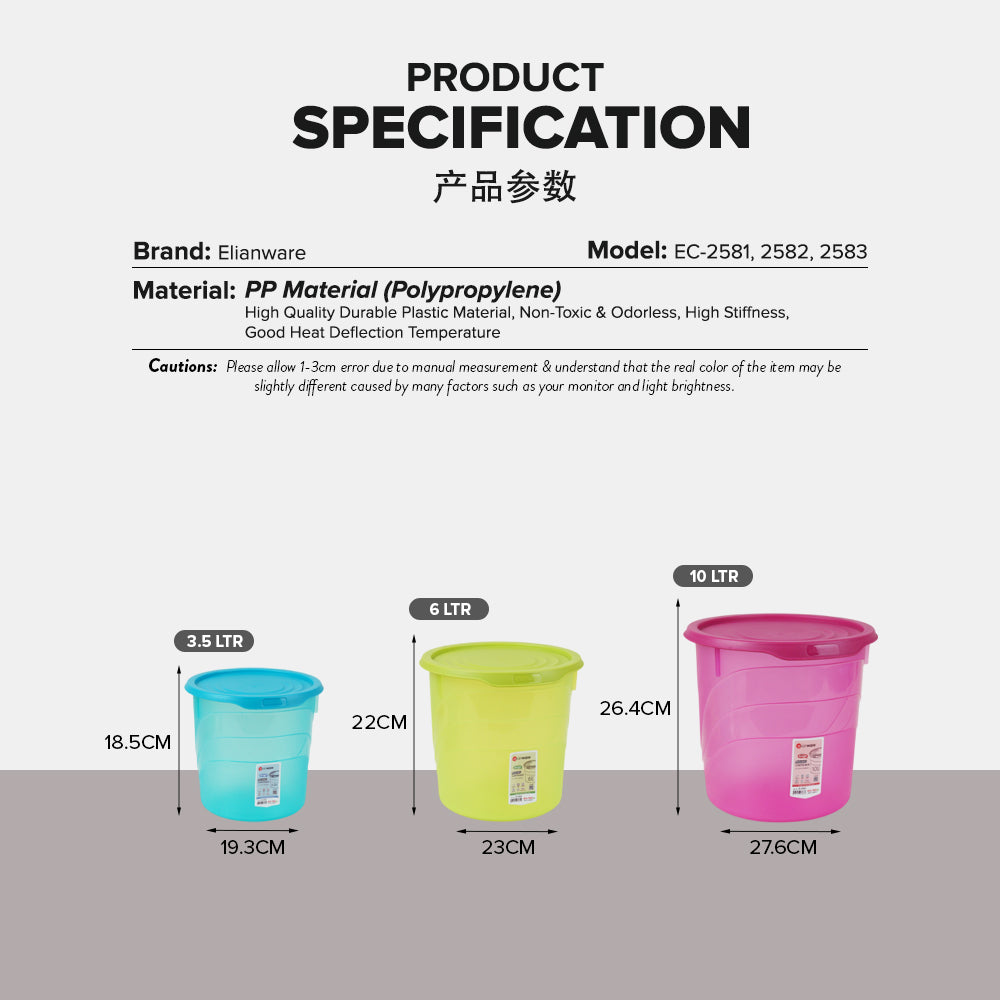 Airtight Round Food Storage Container