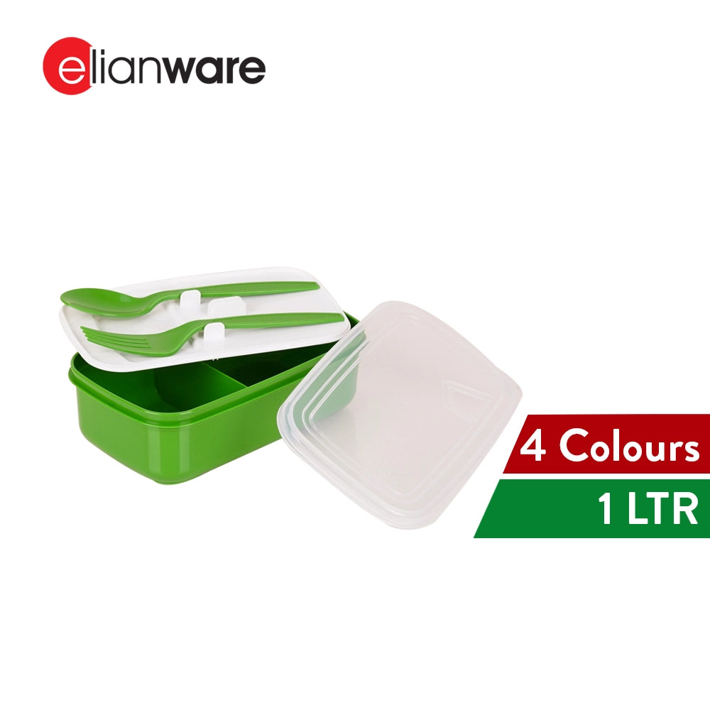Lunch Box with Spoon & Fork 1000ML