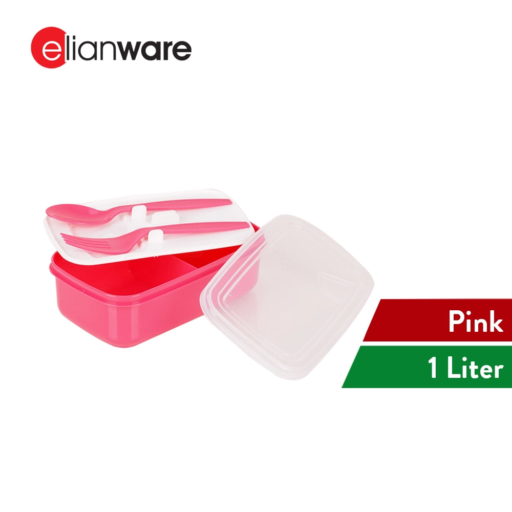 Lunch Box with Spoon & Fork 1000ML
