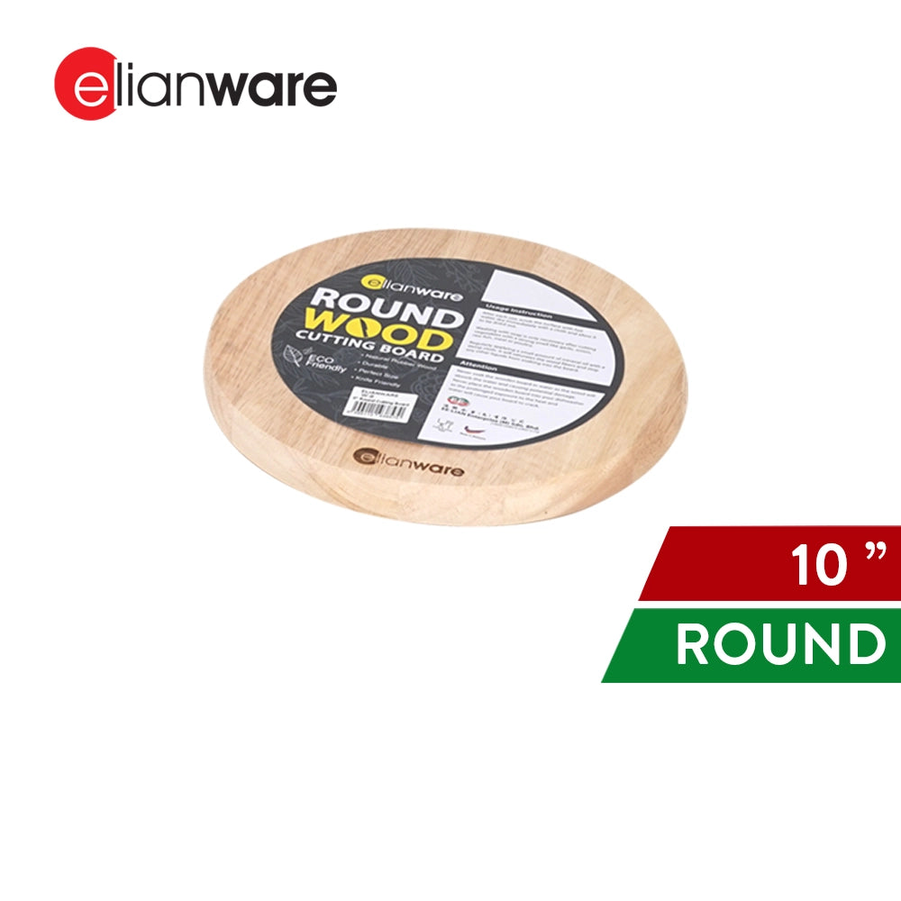 Round Rubberwood Wooden Cutting Board
