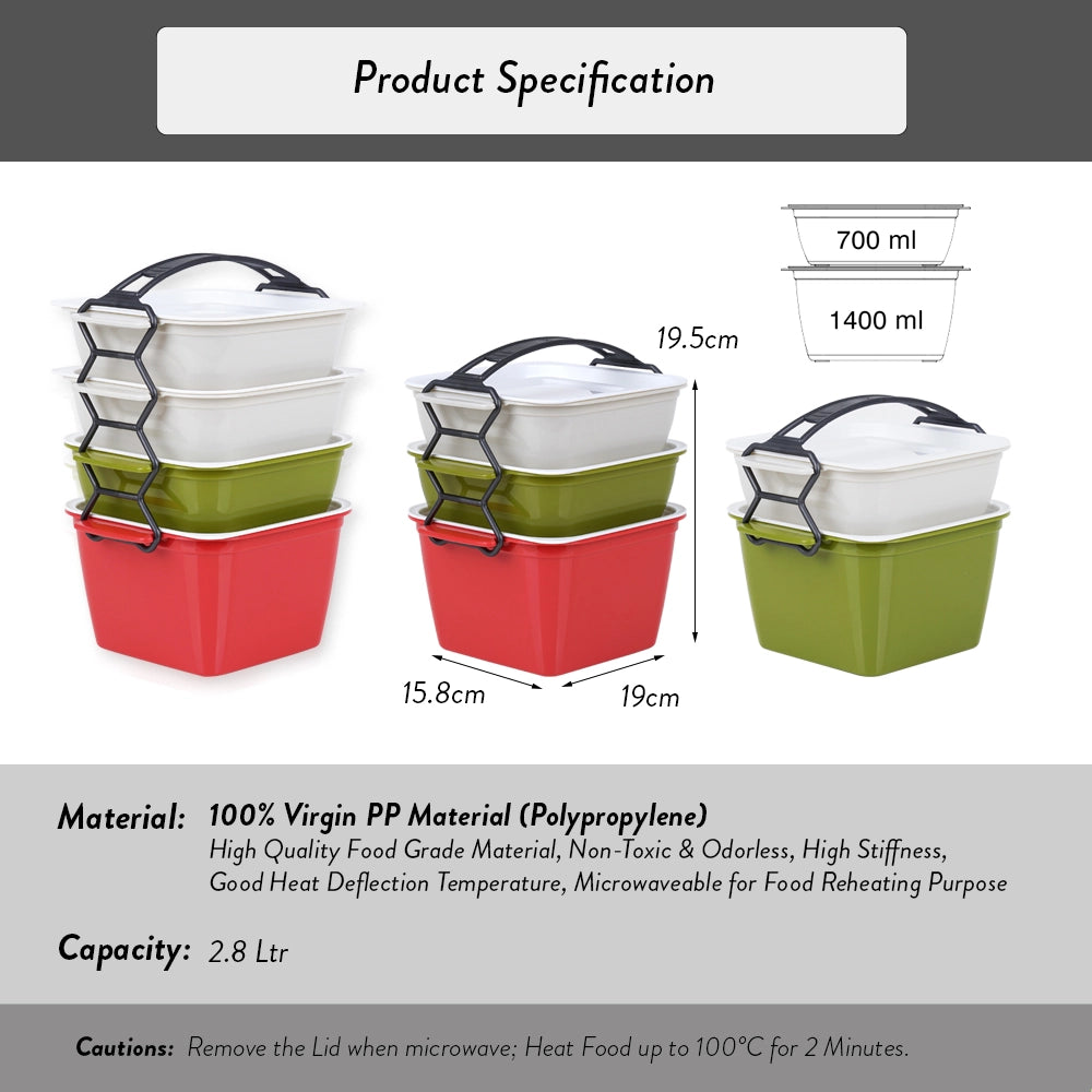 4 Tier tiffin Carrier