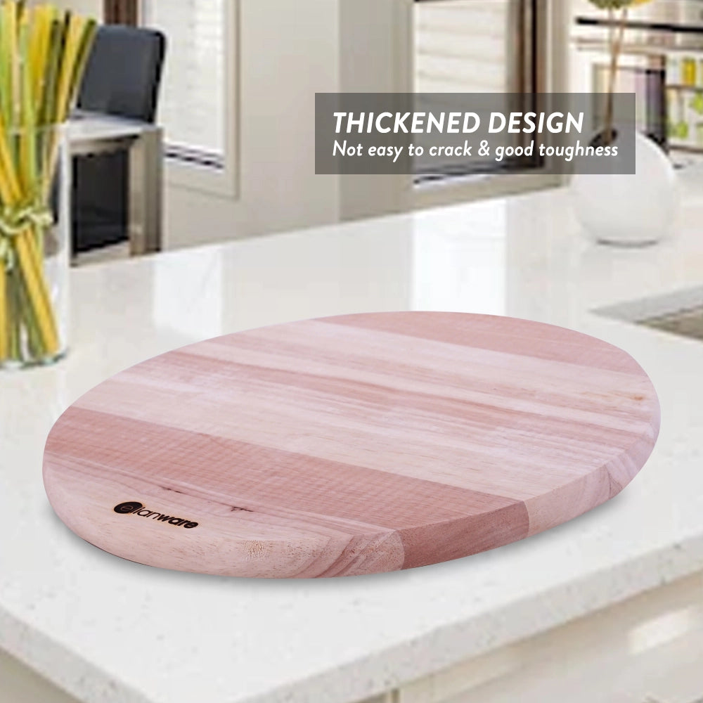 Round Rubberwood Wooden Cutting Board
