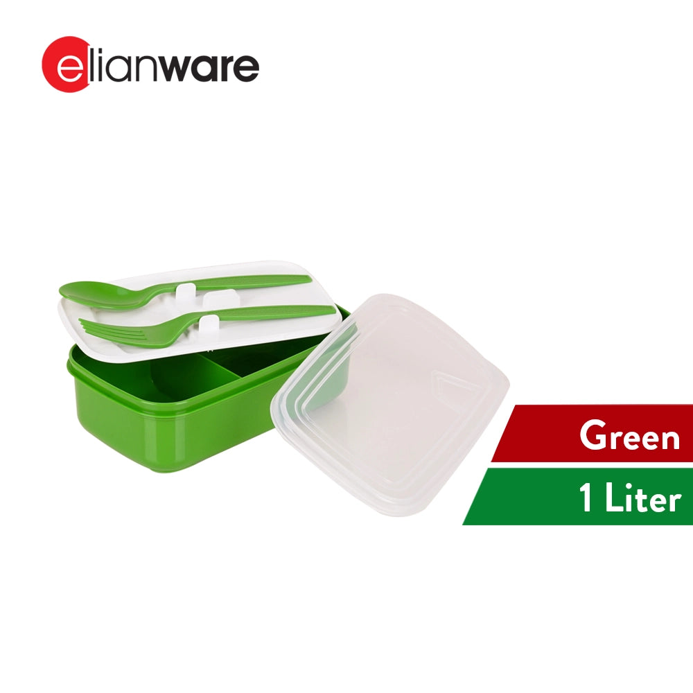 Lunch Box with Spoon & Fork 1000ML