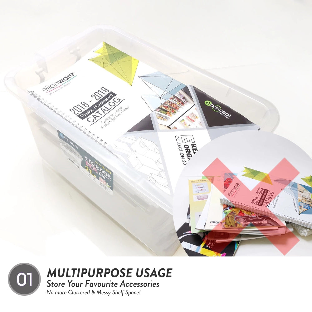 Transparent Storage Box 12L