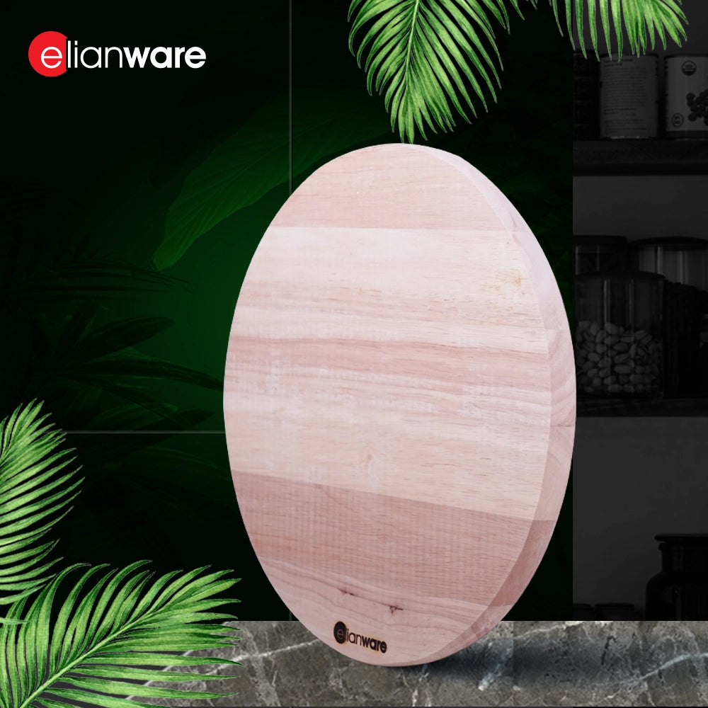 Round Rubberwood Wooden Cutting Board