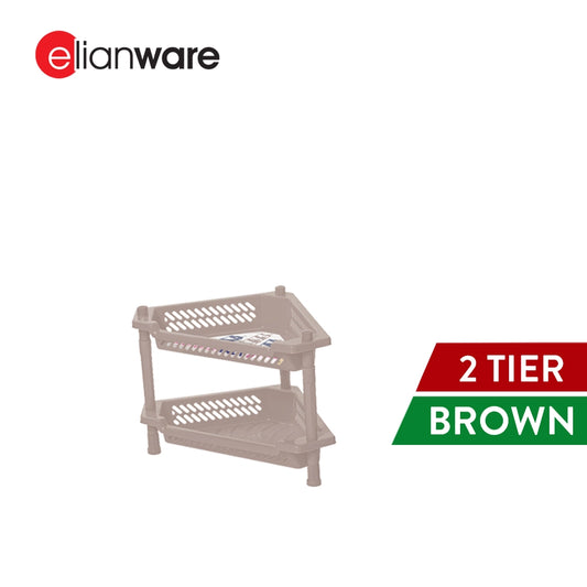 2 Tier Multipurpose Corner Storage Rack
