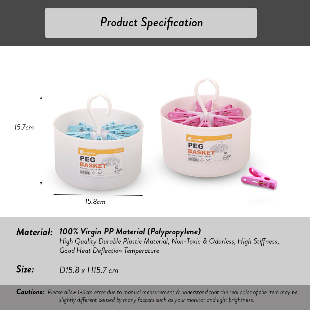 Peg Basket with Pegs