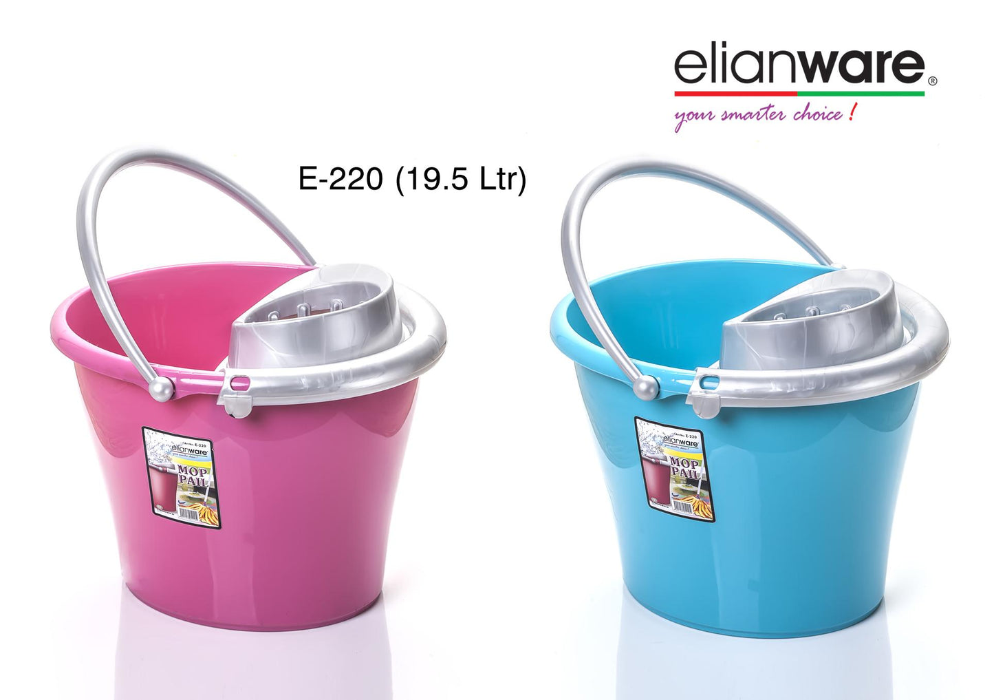 Mop Pail with Wheel - 19.5L