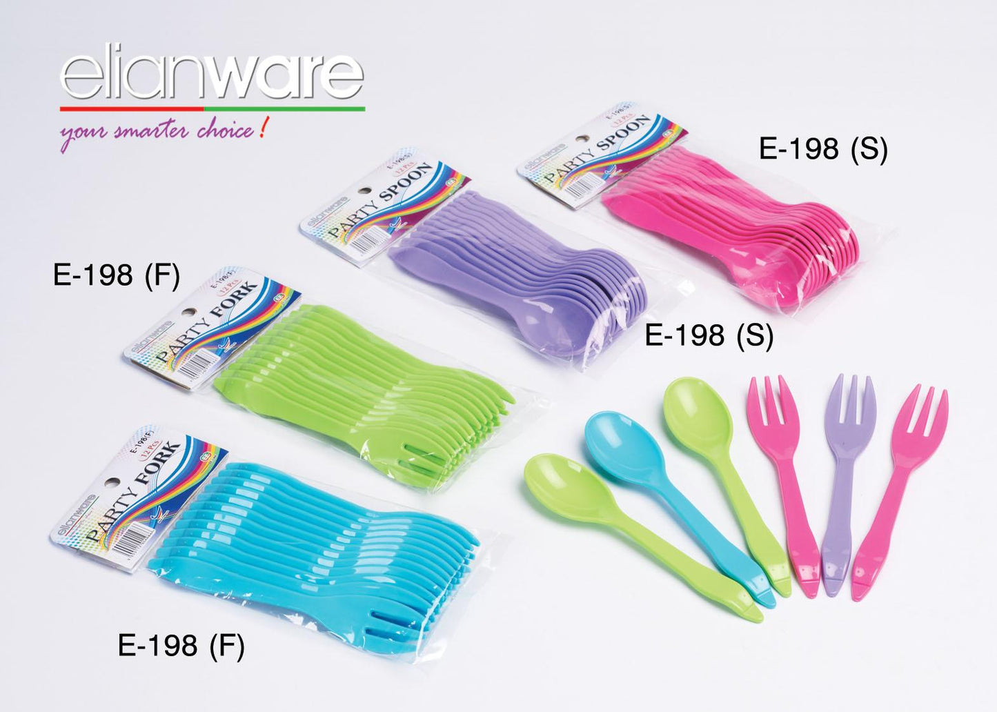 Reusable Plastic Spoon - 12 pack