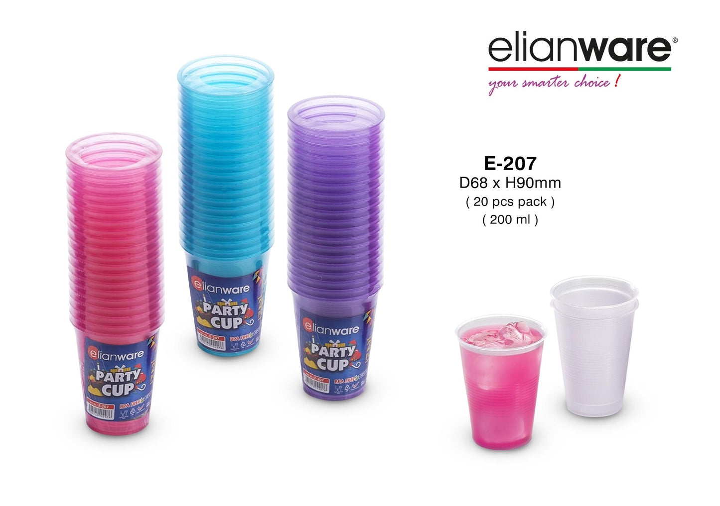 Party Cup 200ml (20pcs)