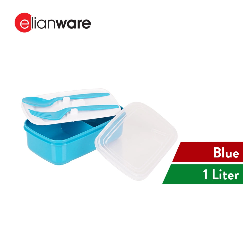 Lunch Box with Spoon & Fork 1000ML