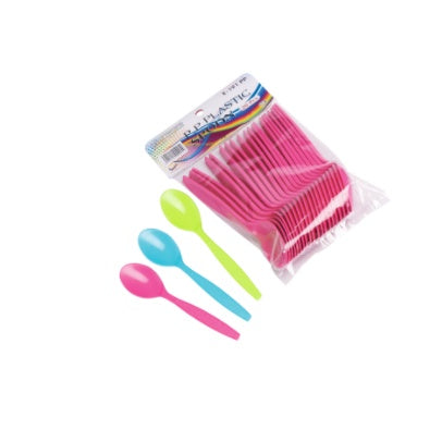 Reusable Plastic Spoon - 12 pack