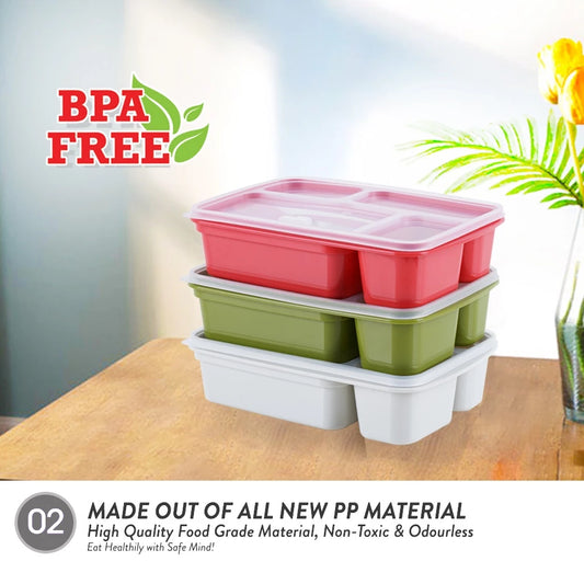 Bento Lunch Box With Fork & Spoon 1.37L