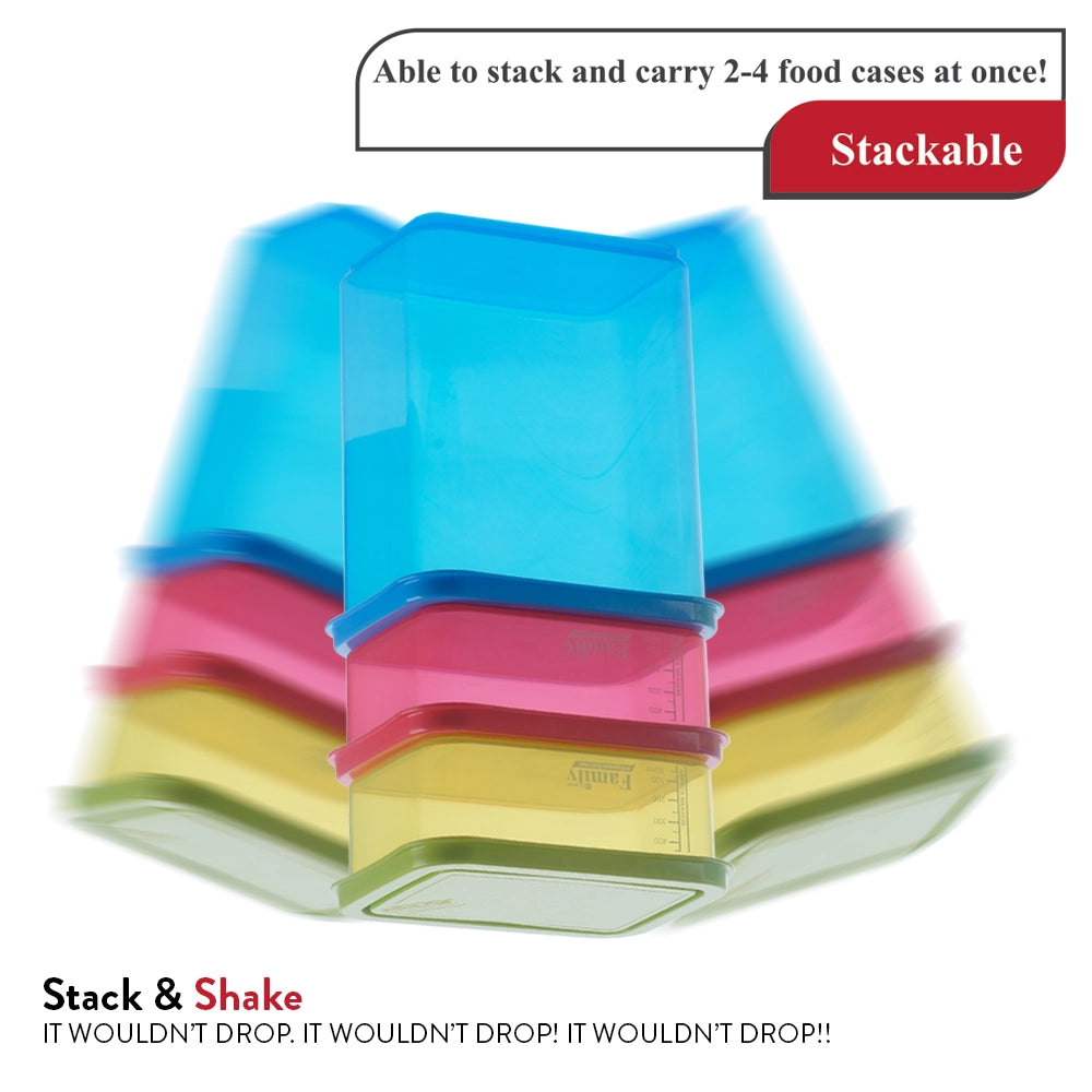 Stackable Rectangular Container - 1400ml