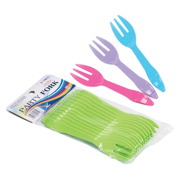 Reusable Plastic Fork - 12 pack