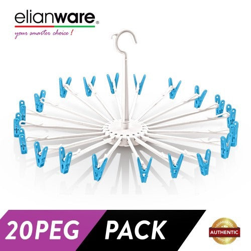 Umbrella Pegs Clothes Hanger - 20 Pegs