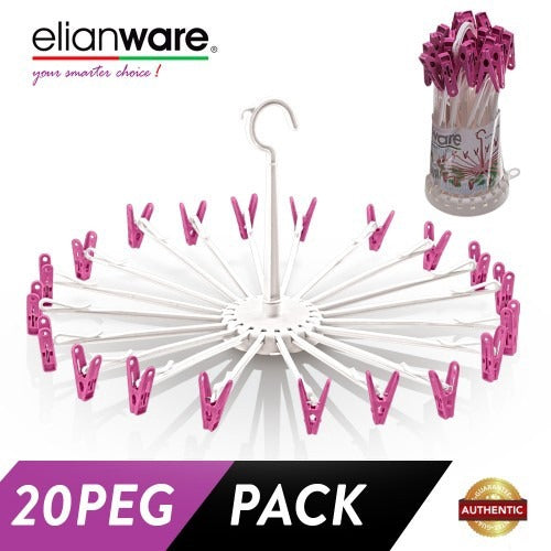 Umbrella Pegs Clothes Hanger - 20 Pegs