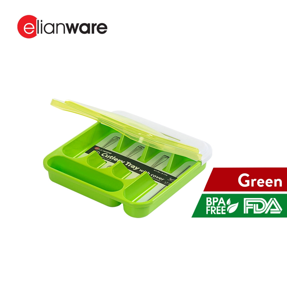 Plastic Cutlery Tray with Cover