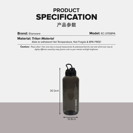 2000ML WATER BOTTLE (TRITAN)