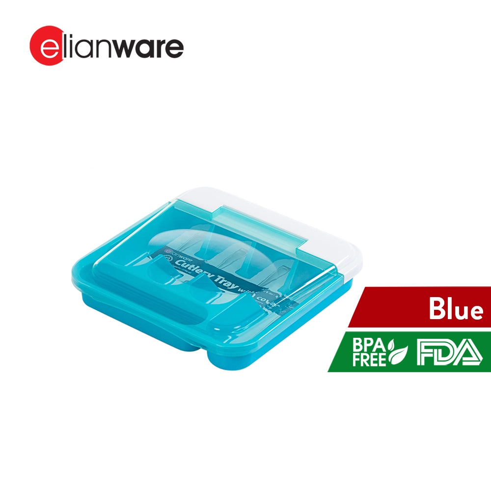 Plastic Cutlery Tray with Cover