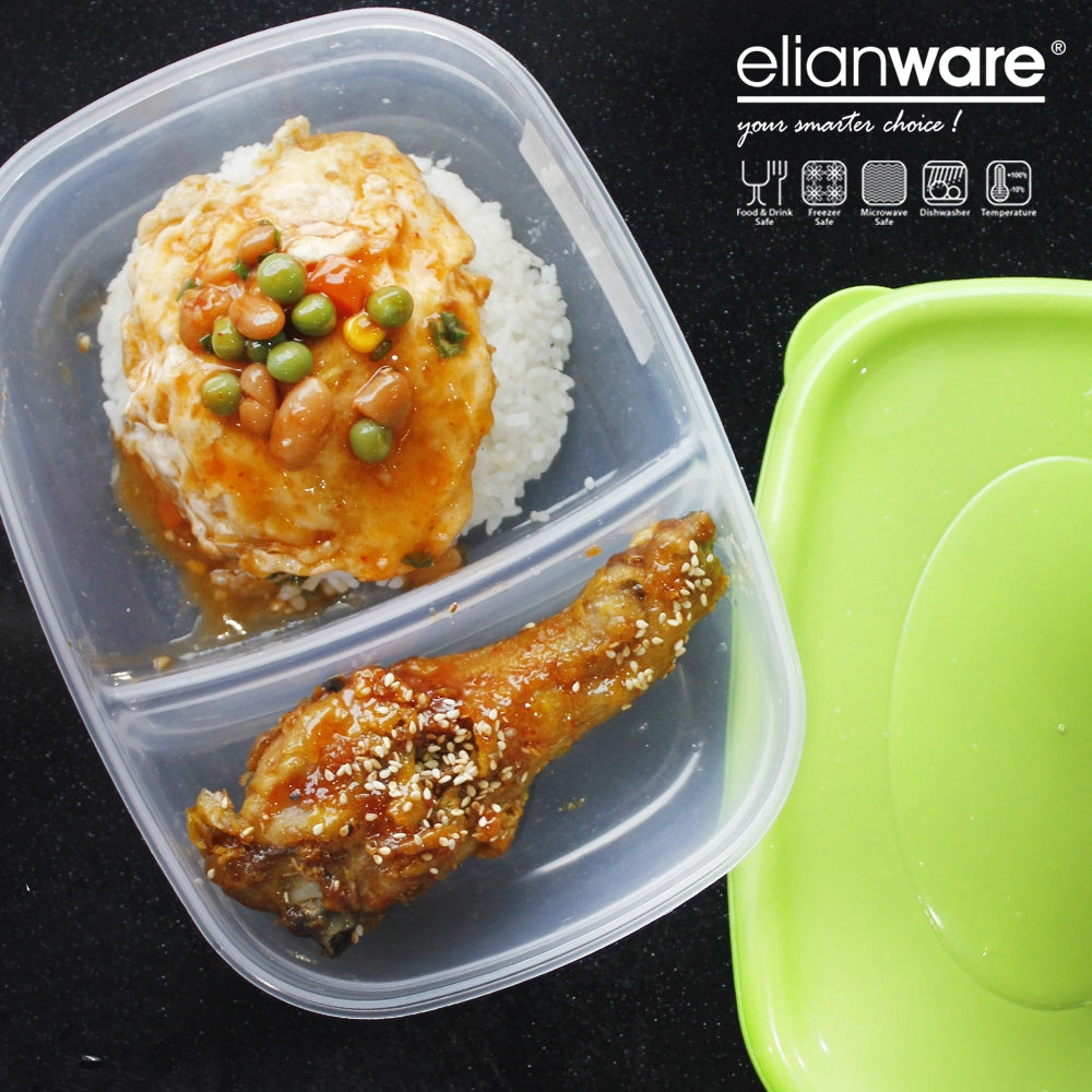 2 Compartment Lunch Box 1.2L