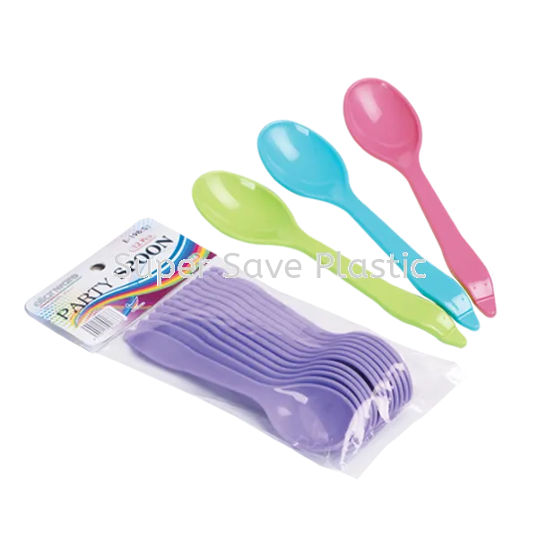 Reusable Plastic Spoon - 12 pack