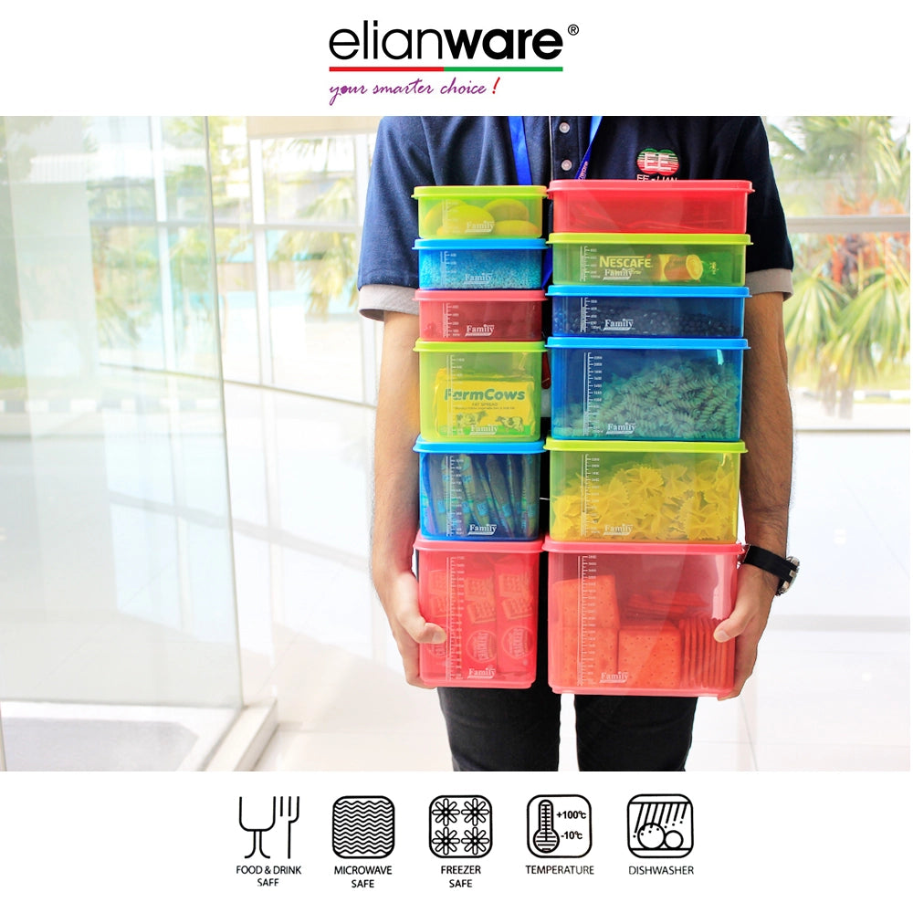Stackable Rectangular Container - 1400ml