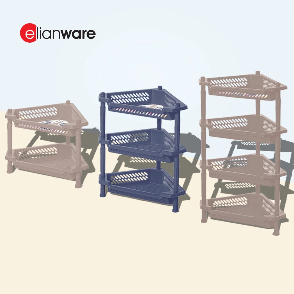 2 Tier Multipurpose Corner Storage Rack