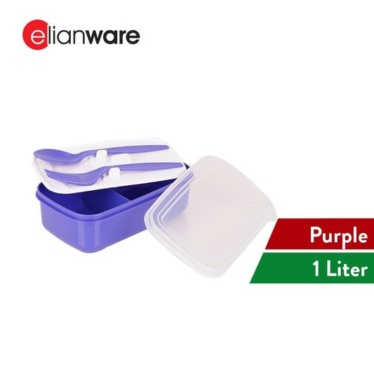 Lunch Box with Spoon & Fork 1000ML
