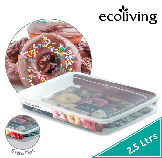 Extra Flat Food Container - 2500ml