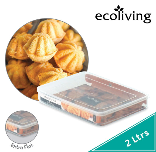 Extra Flat Food Container - 2000ml